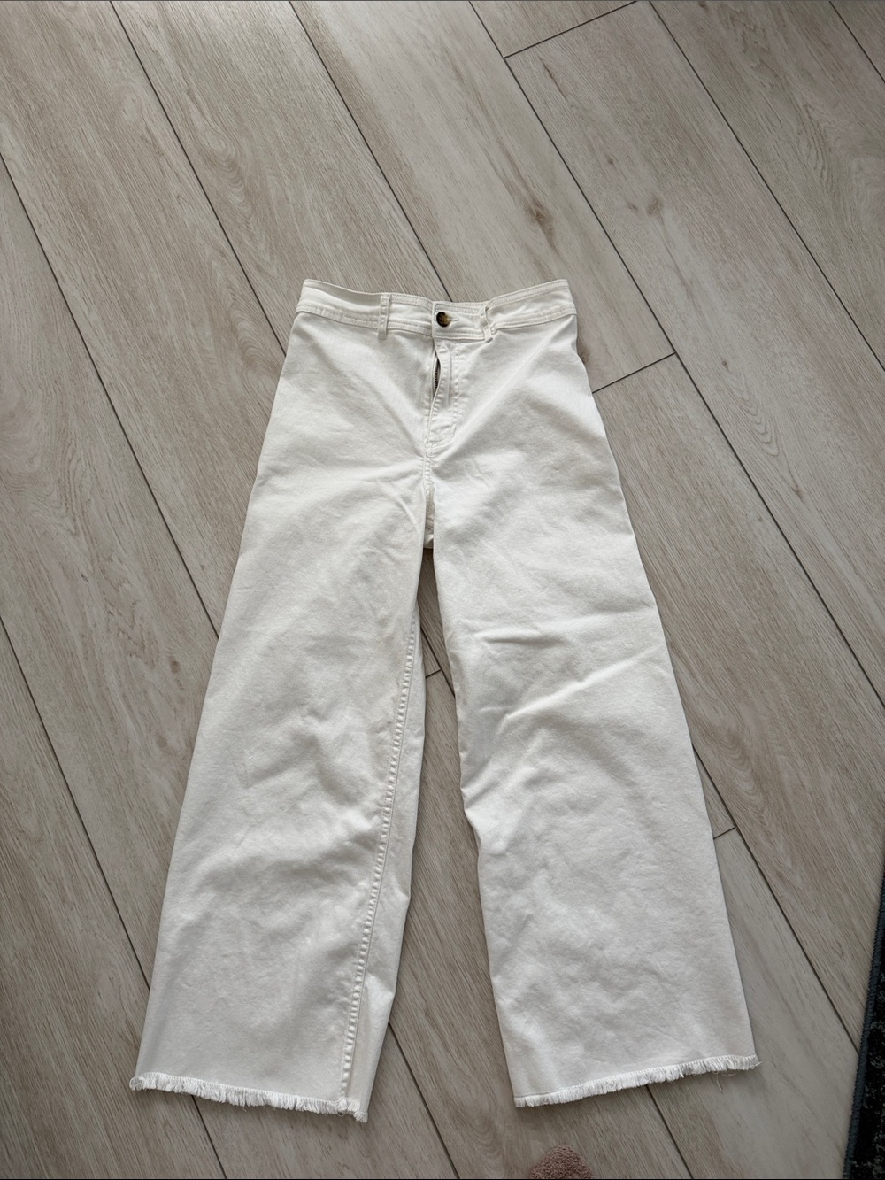 Billabong Cream Wide-Leg Jeans